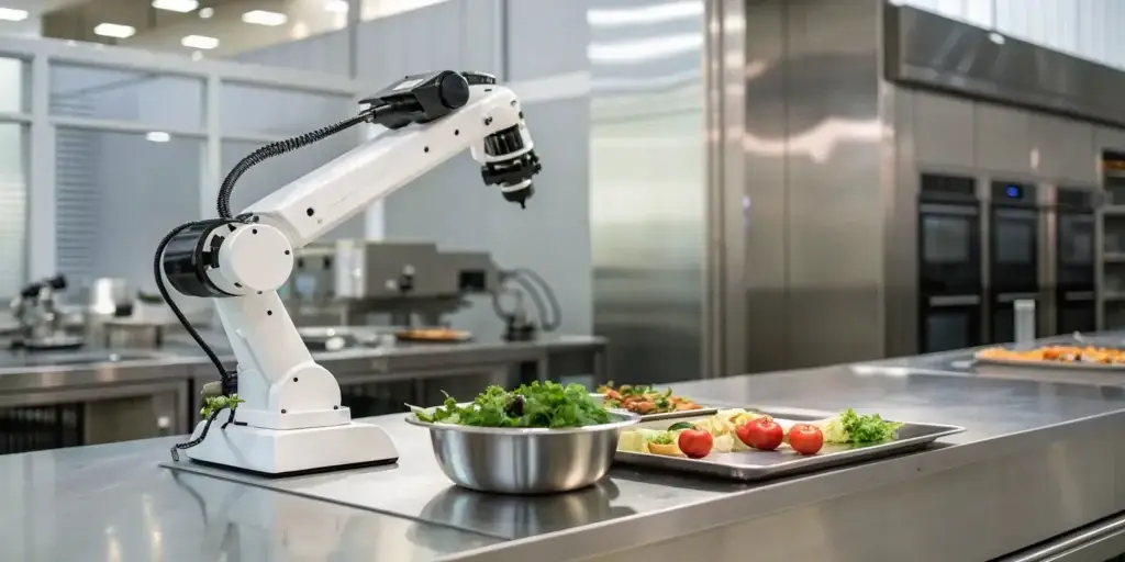 Kitchen Productivity with Robotic Restaurant Automation Assistants